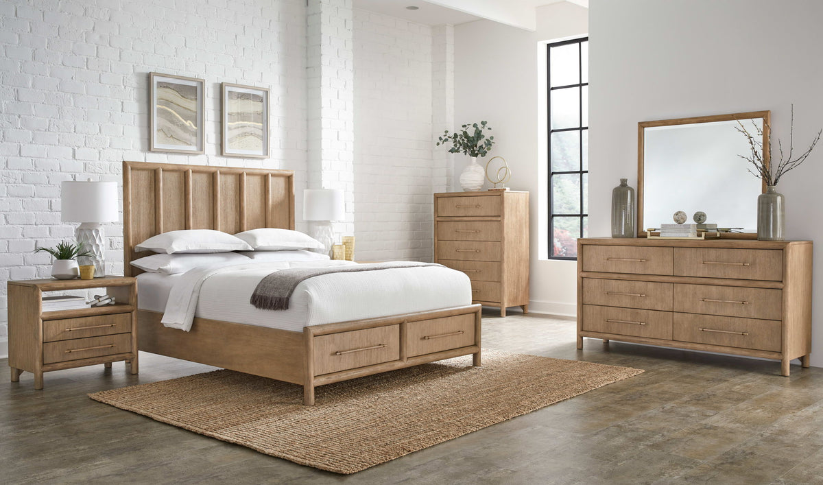 Dorsey - Two Drawer USB-Charging Nightstand