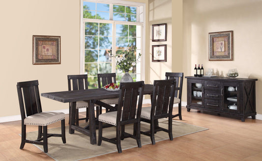 Yosemite - Solid Wood Rectangular Extension Table - Cafe