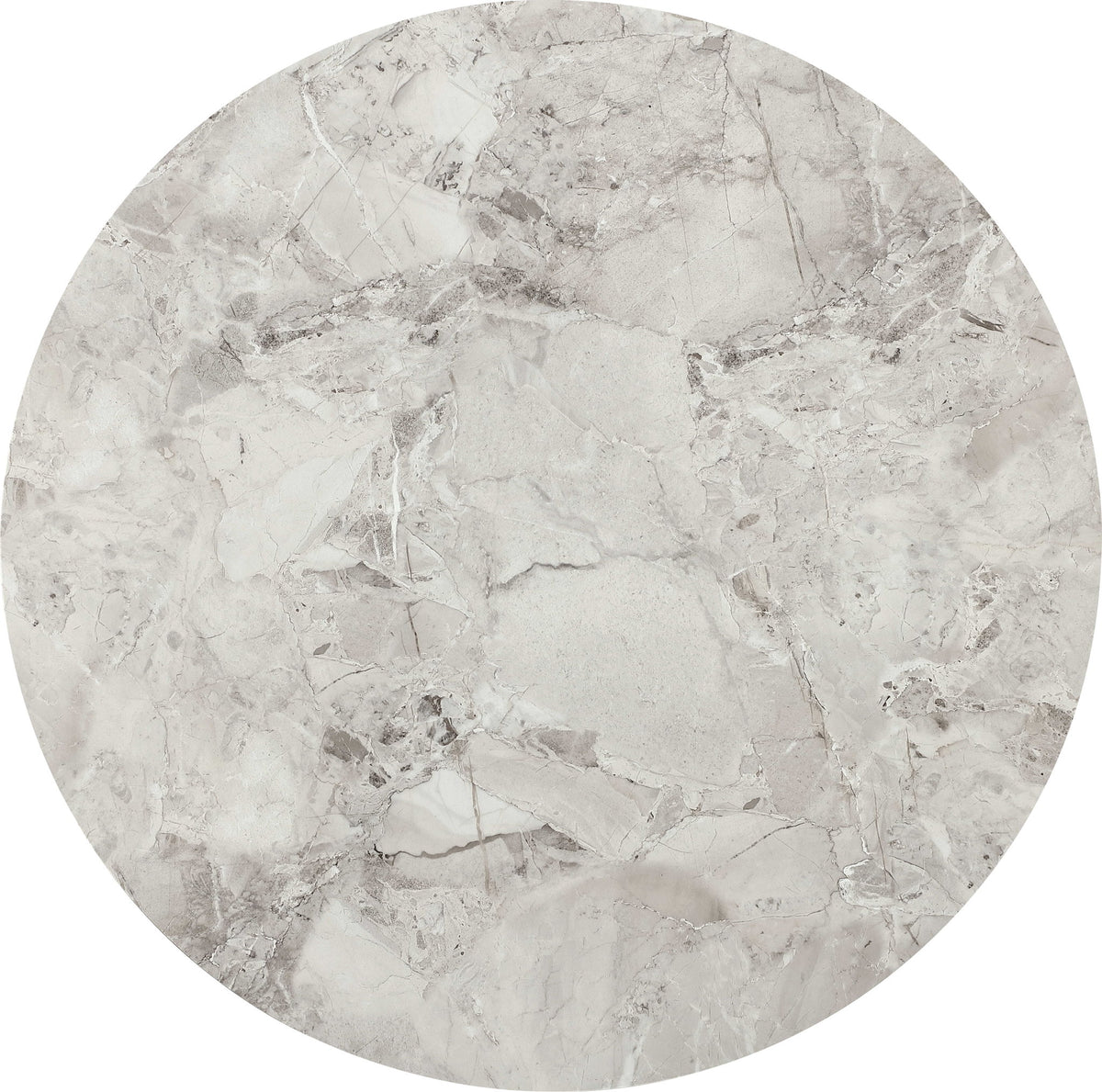 Winston - Stone Top Metal Base Round Dining Table