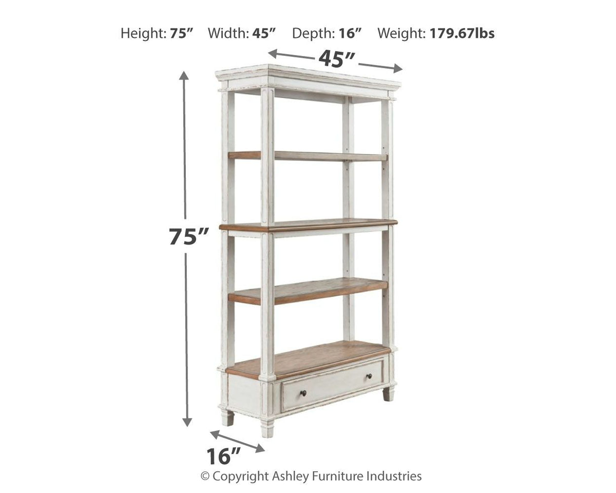Realyn - Bookcase - Brown / White