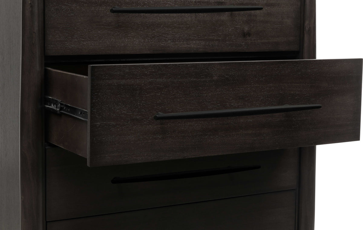 Koko - Five Drawer Acacia Wood Chest - Minx