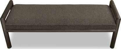 Dorsey - Boucle Upholstered Wooden Bench