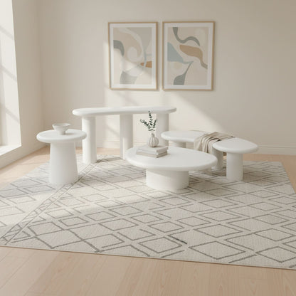 Sven - Tall Wooden Coffee Table - Rice