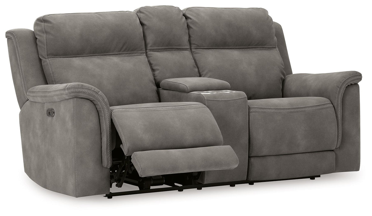 Next-Gen Durapella - Reclining Power Loveseat With Console