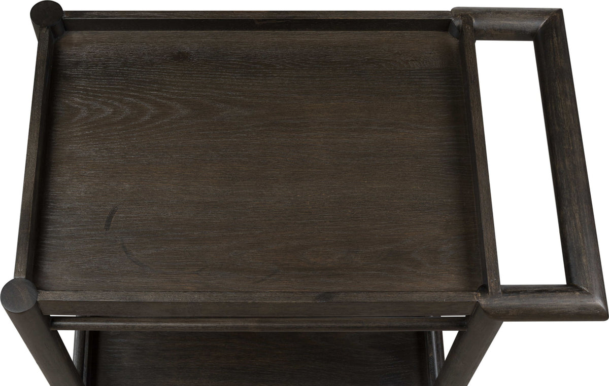 Rockport - Two Shelf Rolling Bar Cart - Yin
