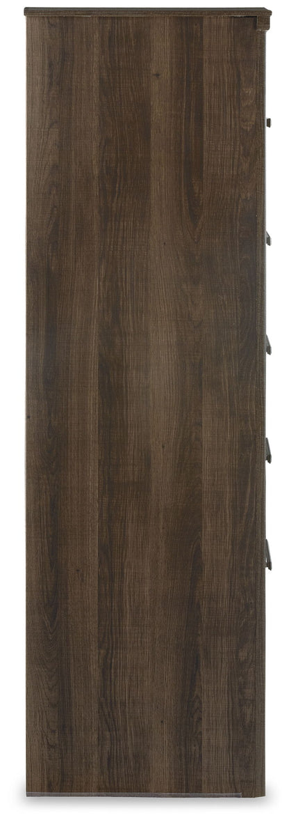 Juararo - Five Drawer Chest - Dark Brown