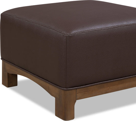 Arden - Upholstered Ottoman - Dark Chocolate / Tavern Brown