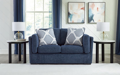 Evansley - Loveseat - Navy