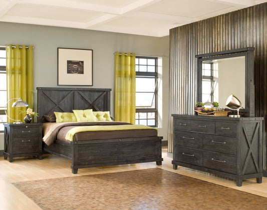 Yosemite - Solid Wood Panel Bed
