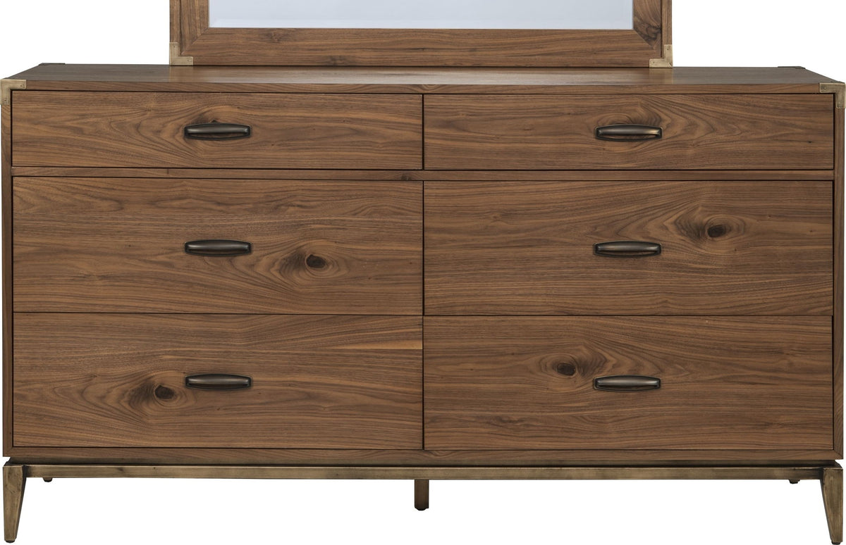 Adler - Six Drawer Dresser - Natural Walnut (2024)