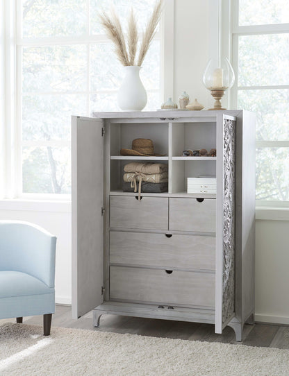 Boho Chic - Wardrobe Chest - Washed White (2024)