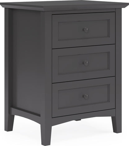 Grace - Three Drawer Nightstand