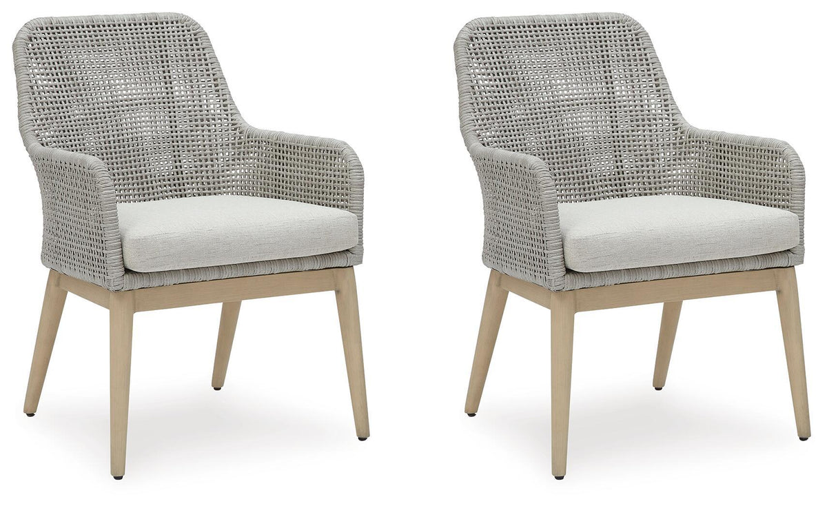 Seton Creek - Arm Chair With Cushion (Set of 2) - Gray