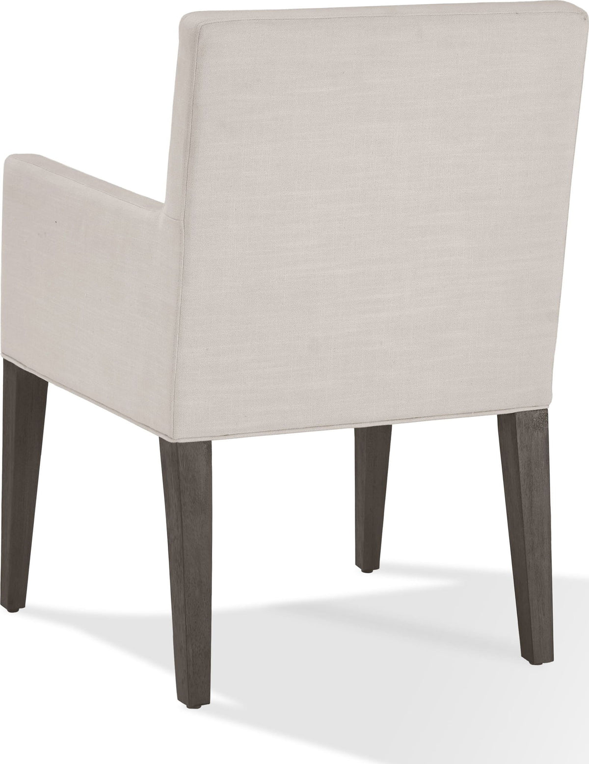 Oakland Brunette - Modesto Upholstered Arm Chair (Set of 2) - Abalone Linen And French Roast