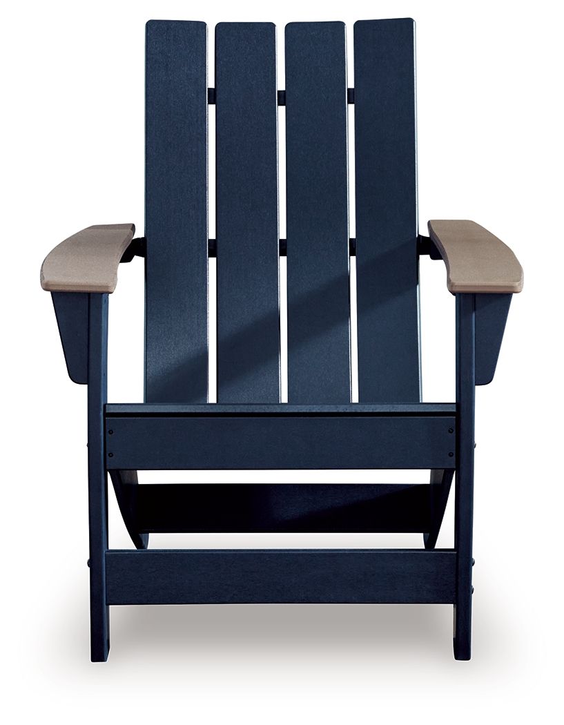 East Beach - Adirondack Chair - Black / Beige