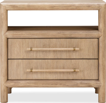Dorsey - Two Drawer USB-Charging Nightstand