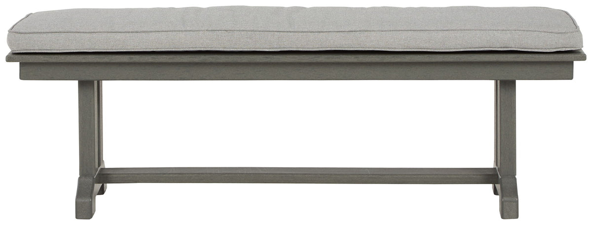 Visola - Bench with Cushion - Gray