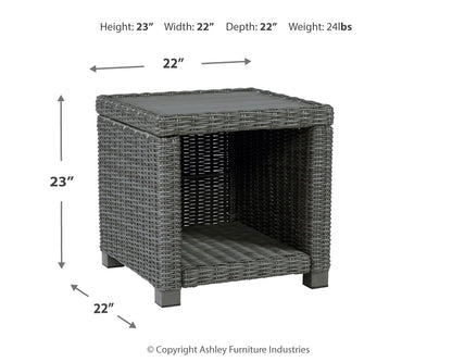 Elite Park - Square End Table - Gray