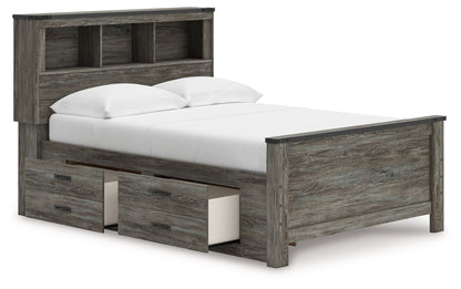 Frandern - Bookcase Panel Bedroom Set With Storage