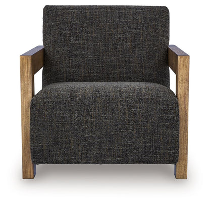 Dorney - Accent Chair - Charcoal / Brown