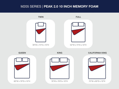 Peak 2.0 10 Memory Foam - Mattress