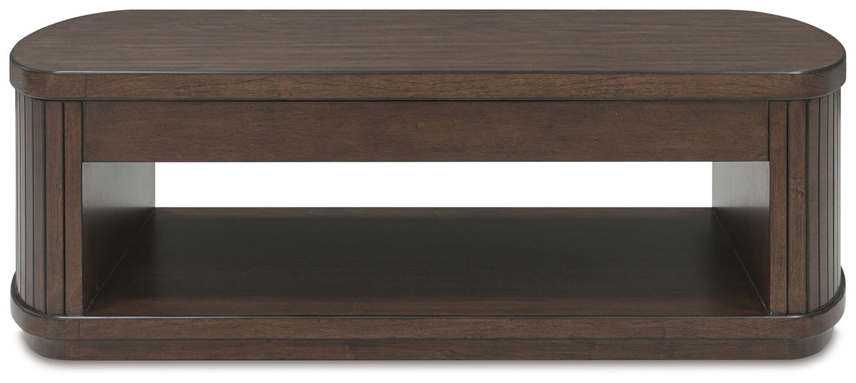Korestone - Lift Top Cocktail Table - Dark Brown