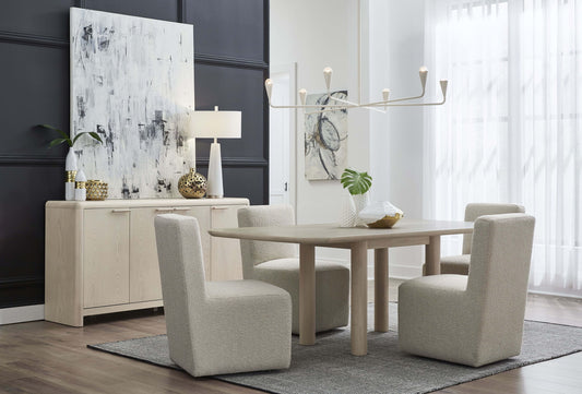 Liv - Fully Upholstered Dining Chair (Set of 2) - Brun Boucle