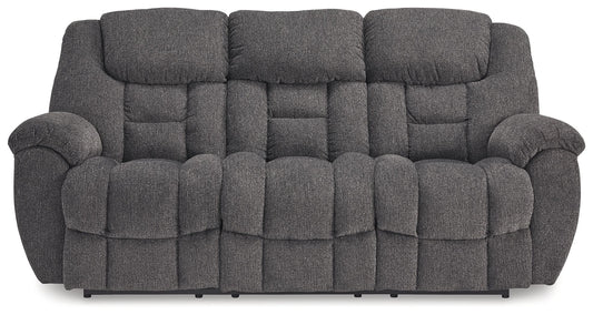 Foreside - Reclining Sofa - Charcoal