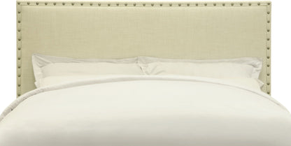 Geneva Tavel - King Nailhead Upholstered Headboard - Tumbleweed