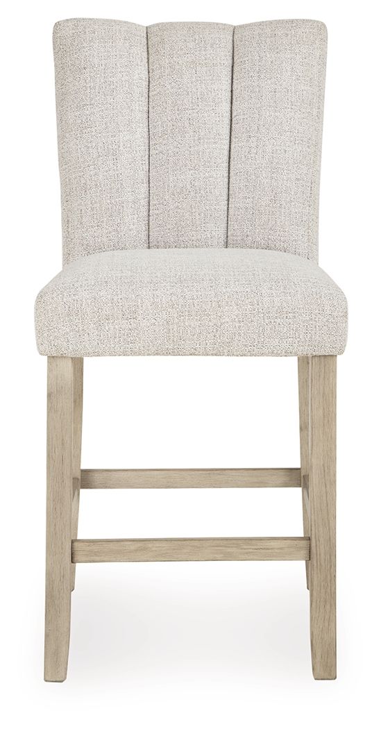 Larawyn - Upholstered Barstool (Set of 2) - Bisque