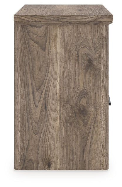 Rusticott - Two Drawer Night Stand - Brown