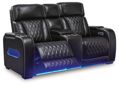 Boyington - 2 Pc. - Power Reclining Sofa And Loveseat - Black