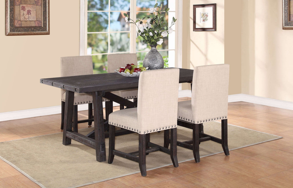Yosemite - Solid Wood Rectangular Extension Table - Cafe