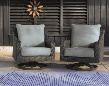 Elite Park - Swivel Lounge With Cushion - Gray