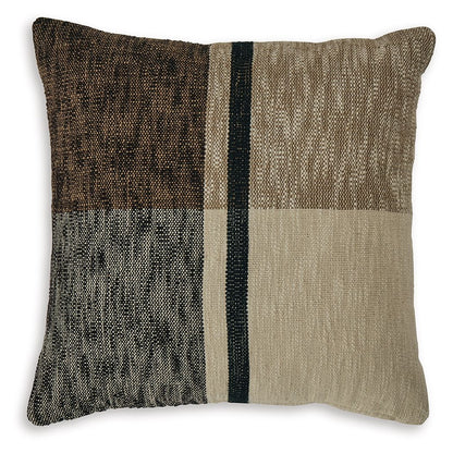 Adrielton - Pillow (Set of 4) - Black / Brown / Tan