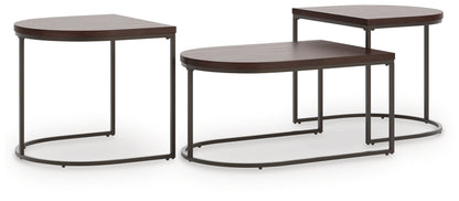 Vanmore - Occasional Table Set (Set of 3) - Dark Brown