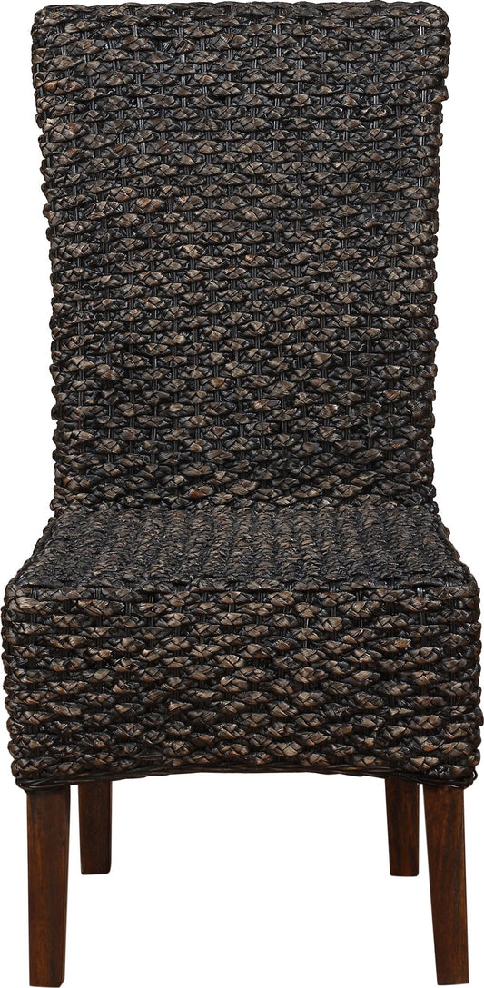 Meadow - Wicker Dining Chair (Set of 2) - Brick Brown