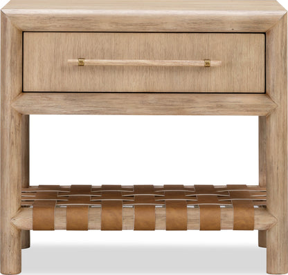 Dorsey - One Drawer USB-Charging Nightstand