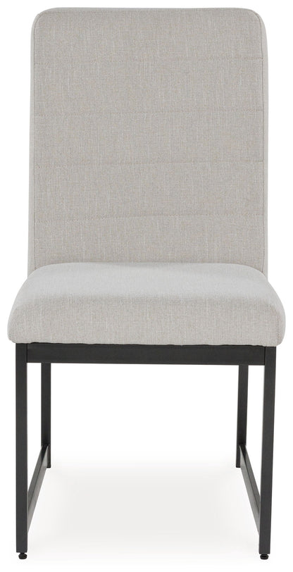 Tomtyn - Dining Upholstered Side Chair (Set of 2) - Light Brown