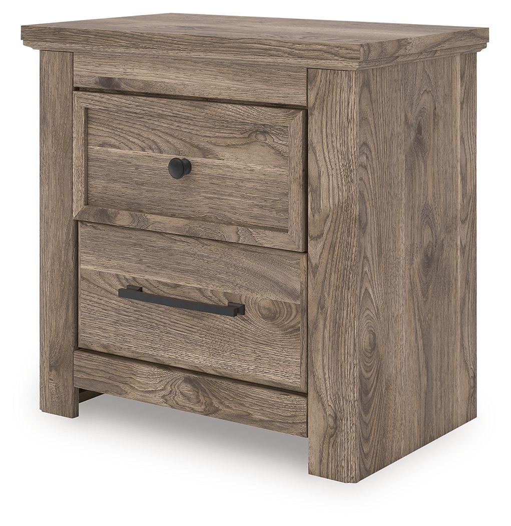 Rusticott - Two Drawer Night Stand - Brown