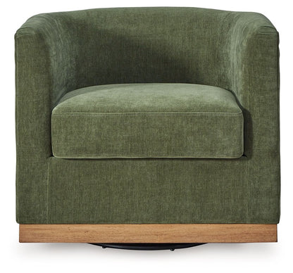 Jersonlow - Swivel Chair - Forest Green