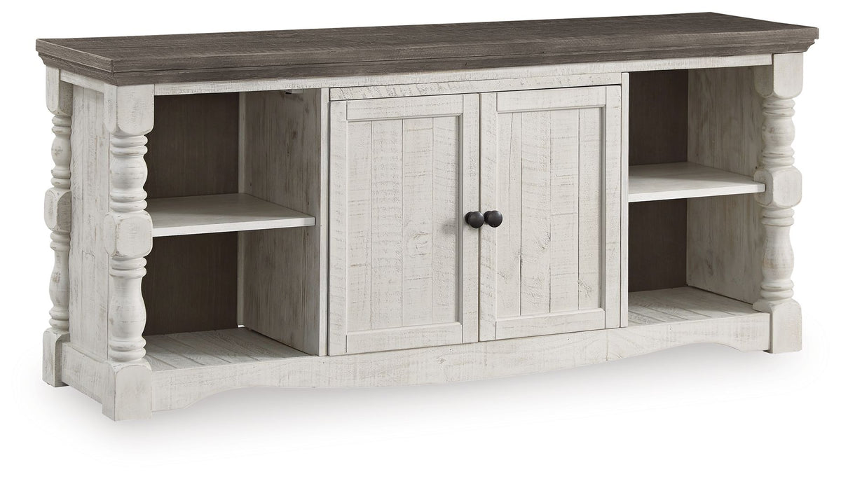 Havalance - Extra Large TV Stand - 2 Doors - Brown / Beige