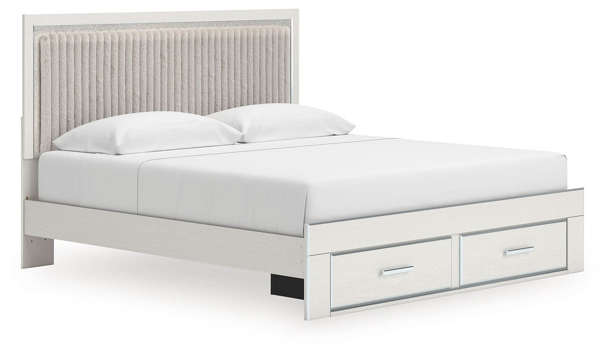 Zuraleus - Upholstered Panel Platform Storage Bed