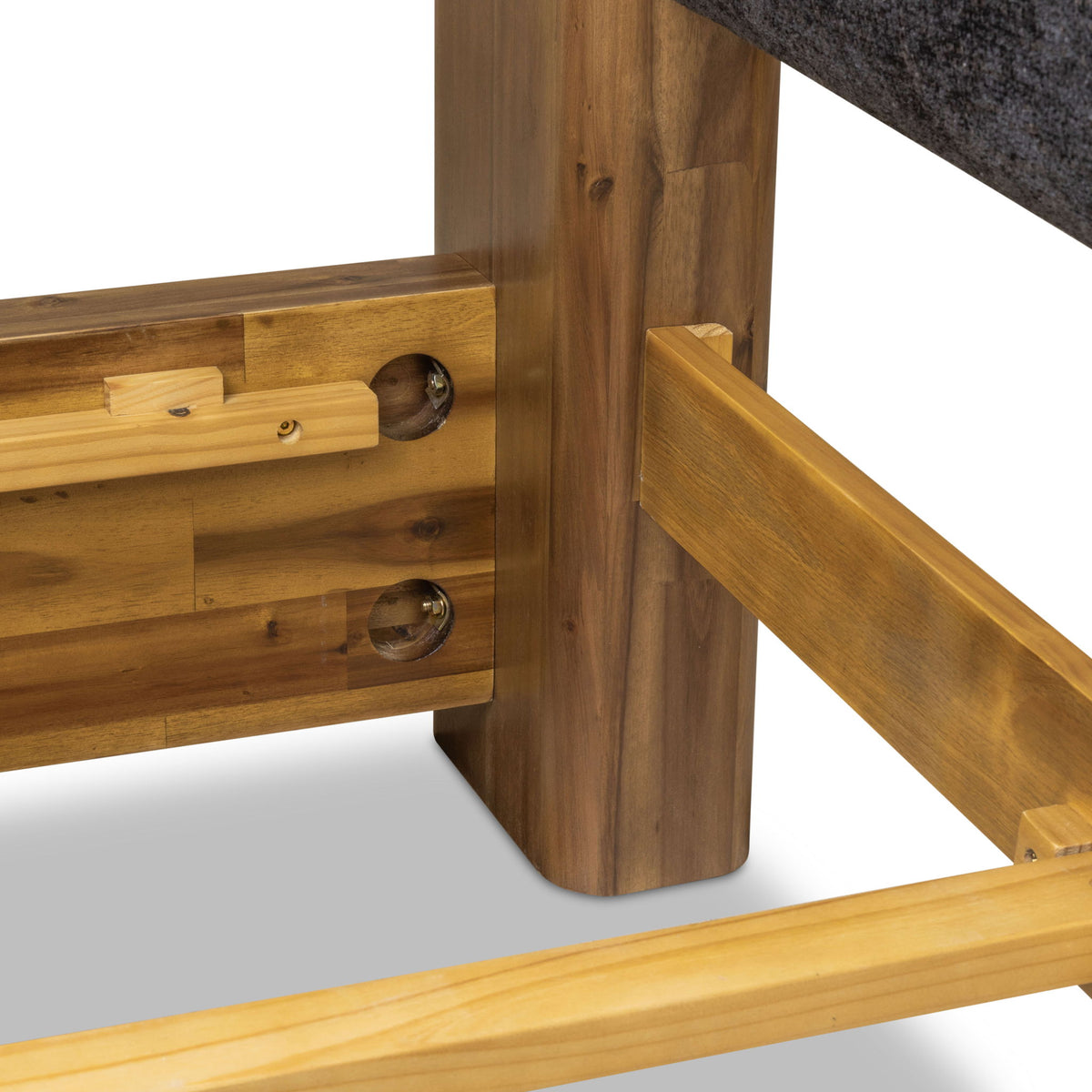 Boka - Chenille Upholstered Platform Bed