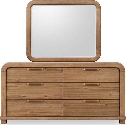 Kione - Six Drawer Acacia Wood Dresser - Lioness