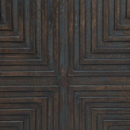 Elinmore - Accent Cabinet - Brown / Gold Finish