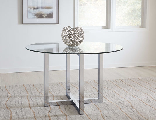 Amalfi - Round Glass Top Table