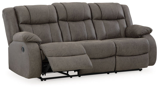 First Base - Reclining Sofa - Gunmetal