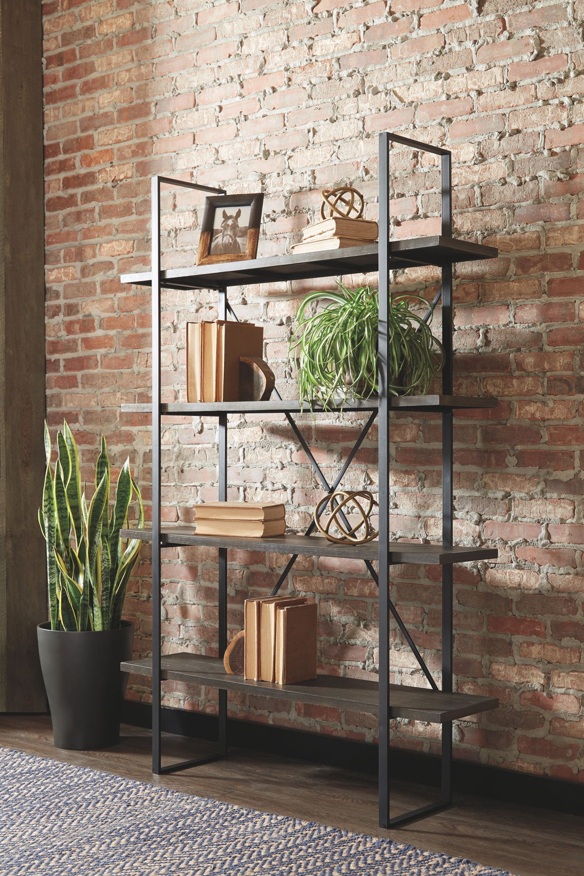 Gilesgrove - Bookcase - Black / Gray
