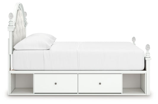 Kozlani - Upholstered Panel Storage Bed